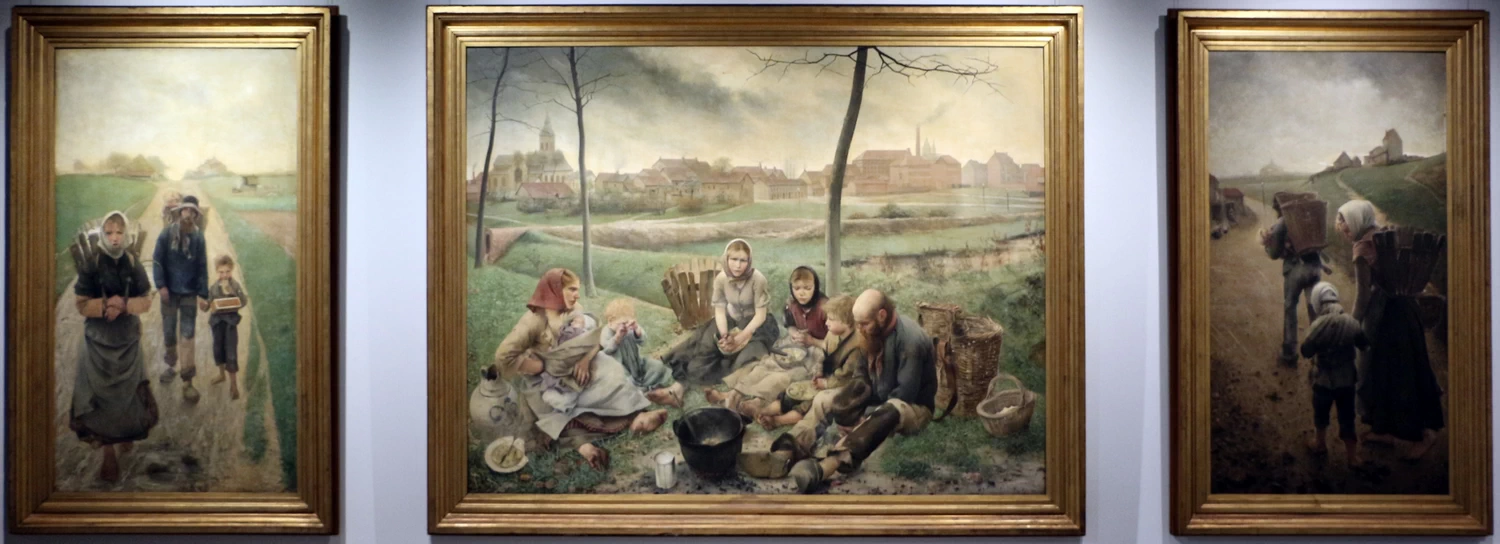I venditori di gesso, mattina, mezzogiorno e sera, 1882 - Musees Royaux des Beaux arts, Bruxelles